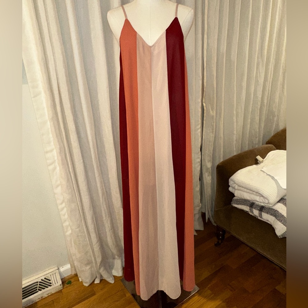 Summer flowy maxi chiffon dress